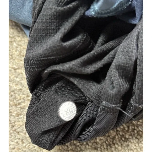 Lululemon Mens XL Surge Lined Shorts 6" Heather Blue Stretch Gym Casual Run - Picture 2 of 5